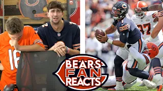BEARS VS BROWNS (Live Reaction) - Justin Fields Sacked 9 Times!