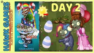 Plants vs Zombies 2 Holiday Mashup World Day 2 Easy (Spend no more than 2500 Sun)