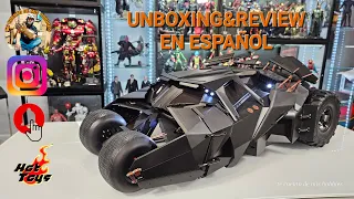 Hot Toys 🔥 Batmobile Tumbler Unboxing & Review En Español 1/6 Scale Vehicle