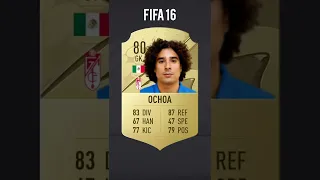 Ochoa FIFA evolution. #fútbol #fifa