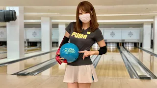 ボウリング女子の練習風景94（Bowling Practice）2021/9