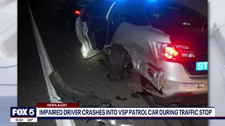 Virginia State Police trooper struck by impaired driver during traffic stop