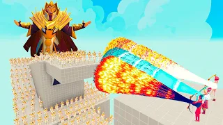 100x INVOKER(DOTA2) vs 3x EVERY GOD - Totally Accurate Battle Simulator TABS