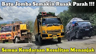 Increasingly Severely Damaged || Today All Vehicles Have Difficulty Passing Batu Jomba