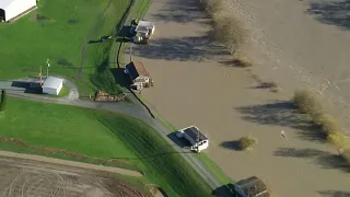 AERIALS: Flooding and storm damage in Skagit County