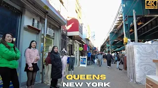 Walking Roosevelt Ave Queens, NY 4K / Street Hustle Everywhere