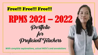 RPMS 2021-2022 Portfolio for Teachers I-III | Free RPMS | Teacher Racky