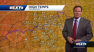 Mostly Sunny and Warm Thursday