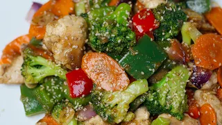 Super Quick Stir Fry Broccoli and Carrot with Chicken | Broccoli Carrot Stir Fry