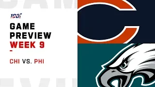 Chicago Bears vs. Philadelphia Eagles Week 9 NFL Game Preview