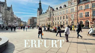 Erfurt, Germany 🇩🇪 4k Walking tour | A Stroll Through History"