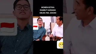 MOMEN KETIKA RAMBUT KAESANG DIEJEK PAK JOKOWI....!!! 🤣🤣