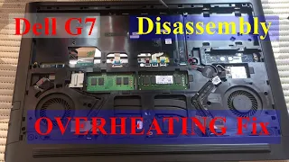 Dell G7 Disassembly | Dell 15 G7 7588 Thermal Paste Replacement | Overheating