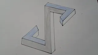 Easy optical illusion drawing| Trick Art|cool optical illusion |Triangle illusion drawing