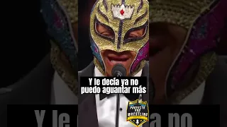 Rey Mysterio LLORA al recordar el apoyo de su mujer.