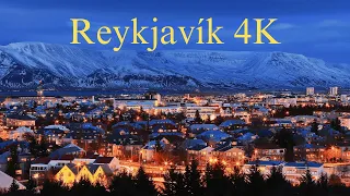 Reykjavik 4K - Night Drive - Iceland- Christmas Time