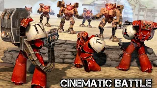 Space Marines vs Tau Empire - Cinematic Battle - Men of War: Warhammer 40k Mod
