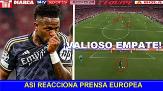 🔥 ASI REACCIONA PRENSA EUROPEA a EMPATE del REAL MADRID vs BAYERN MUNICH CHAMPIONS LEAGUE