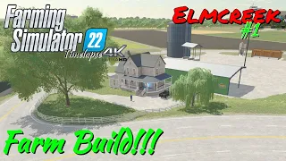 ELMCREEK | CUSTOM FARM BUILD!!! | FS22 Timelapse 4K | #1 | Xbox Series X