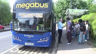 ONBOARD Megabus Volvo B11RT/Plaxton Elite Interdeck Cardiff to Newport