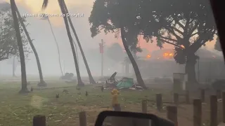 Deadly wildfires burning parts of the Hawaiian island of Maui, evacuations in place