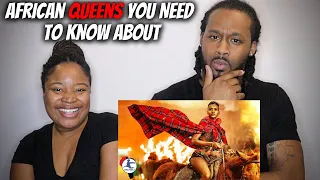 American Couple Reacts "Top 10 African Queens you Need to Know About"