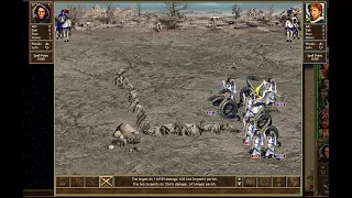 Heroes III HotA - Angels vs Sea Serpents (9999 of each unit)