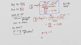 Testing Hardy-Weinberg equilibrium