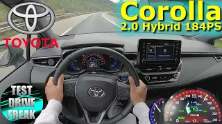 2021 Toyota Corolla Touring Sports 2.0 Hybrid 184 PS TOP SPEED AUTOBAHN DRIVE POV