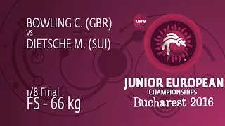 1/8 FS - 66 kg: M. DIETSCHE (SUI) df. C. BOWLING (GBR), 6-4