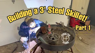 Building a 3’ steel skillet. Part 1