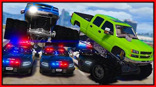 GTA 5 Roleplay - MONSTER TRUCKS CRUSHING COPS | RedlineRP