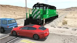 Train & Railway Crossing Accidents 1 - BeamNG Drive