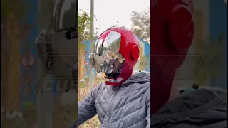 Iron Man Bike Helmet #shorts #ironman #viral