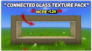 Connected Glass Mod For  Mcpe 1.20 || Connected Glass Texture Pack || Minecraft Mod