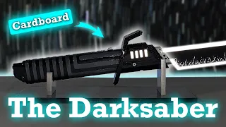 How I made a "glowing" Darksaber from CARDBOARD