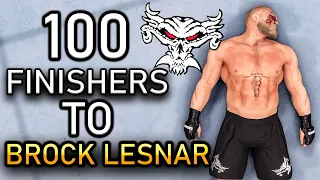 100 Finishers To Brock Lesnar! - WWE 2K22