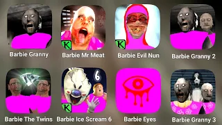 Barbie All New Mods || Barbie Granny New V1.8 || Mr Meat || Evil Nun | Ice Scream 8 | Eyes | Horror