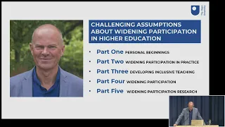 Challenging assumptions about widening participation in Higher Education - Professor John Butcher