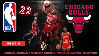Michael Jordan Defensive Highlights Compilation | REACTION