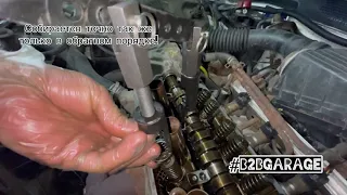 Замена МСК (сальников клапана) на двигателе Honda d14a4 1.4i