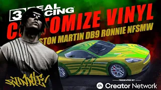 How to Make The Aston Martin DB9 Ronnie NFS Mostwanted Livery | Real Racing 3 Cuztomize Vinyl