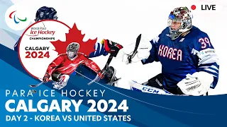 Day 2 | Korea vs United States | Calgary 2024 | World Para Ice Hockey Championships A-Pool