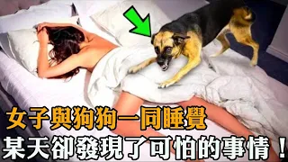 女人每晚和狗狗一起睡覺，每天起床卻渾身酸痛，安裝監控後竟發現了一件可怕的事情...