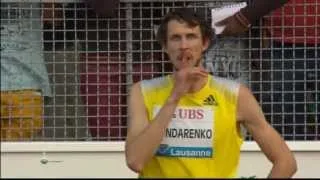 Богдан Бондаренко 2.46 (первая попытка). High Jump Men.