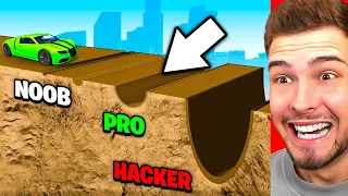 NOOB vs PRO vs HACKER SPEED BUMB CHALLENGE (GTA 5)