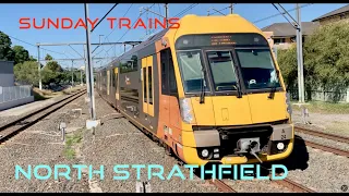 Australia: Trains at North Strathfield - Sunday, 28Apr24