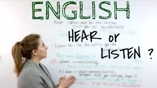 АНГЛИЙСКИЙ. Глаголы Hear or Listen. Confusing verbs