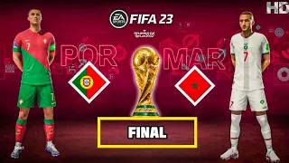 FIFA 23 - Portugal vs Morocco World Cup (FINAL) Match | Ronaldo vs Ziyech