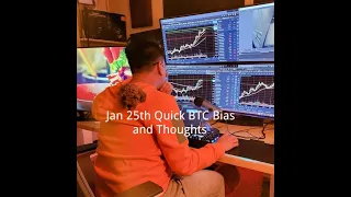 Jan 25th Quick BTC Thoughts And Bias For The Day